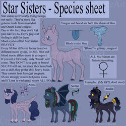 Star Sisters - Species sheet -