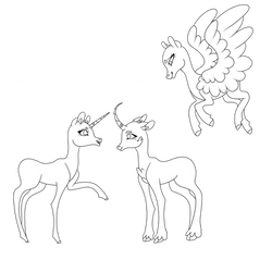 Three pony base MLP stylized F2U