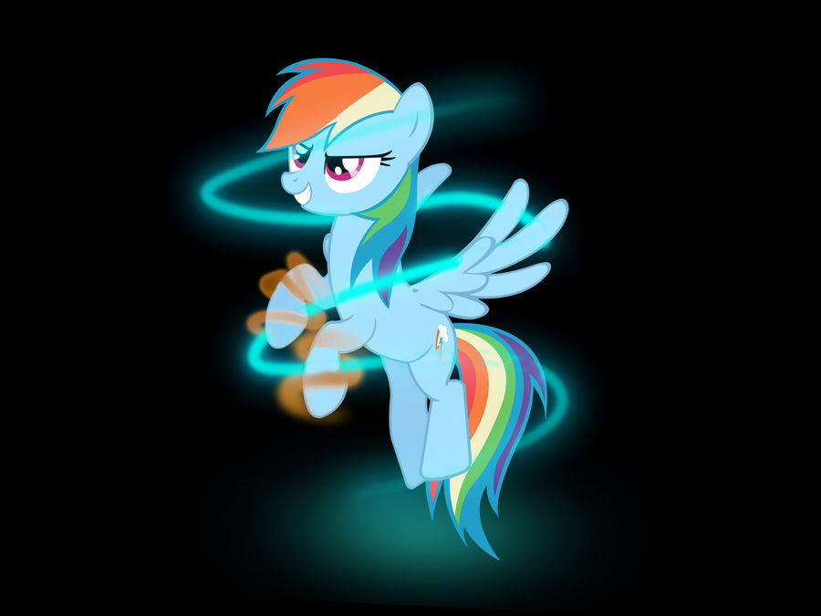 Rainbow Dash has the power