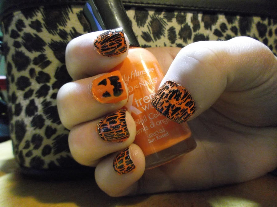 Pumpkin Nail art