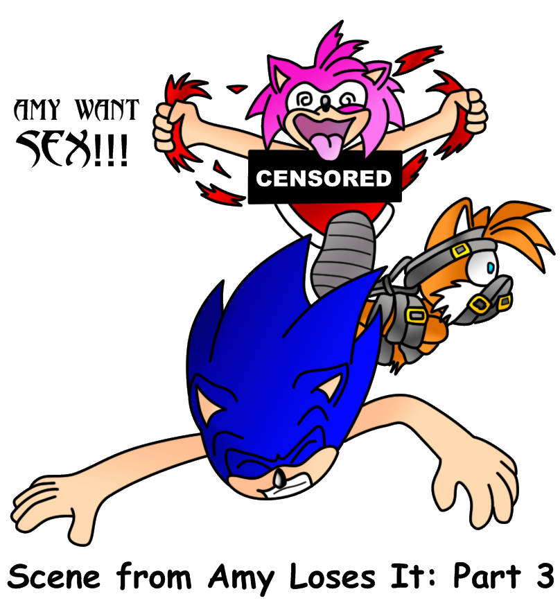 I created a SonAmy Boom AU where Sonic loses his leg in an accident, but  Amy is the only one certified to care for Sonic until he is healed!  👀🩷💙And Sonic has