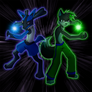 Lucario (and Shadz) used Aura Sphere!