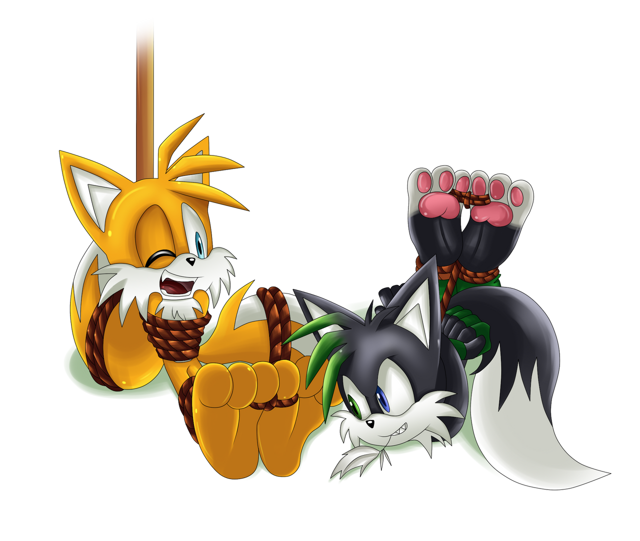 Shadz 'n' Tails: Tie-ups and tickles by Shadz-the-Fox on DeviantArt