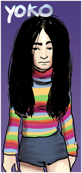 Yoko Ono Drawing By Apartment42b On Deviantart Yoko Ono Drawing By Apartment42b On Deviantart
