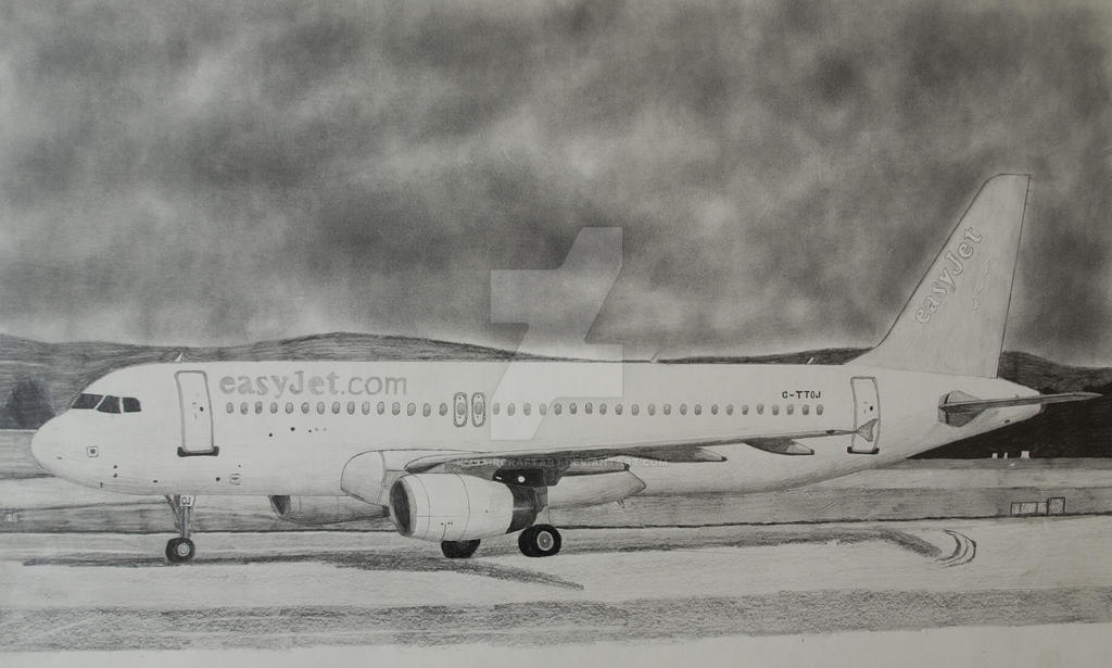 Easyjet drawing by kmsAircraftArt on DeviantArt