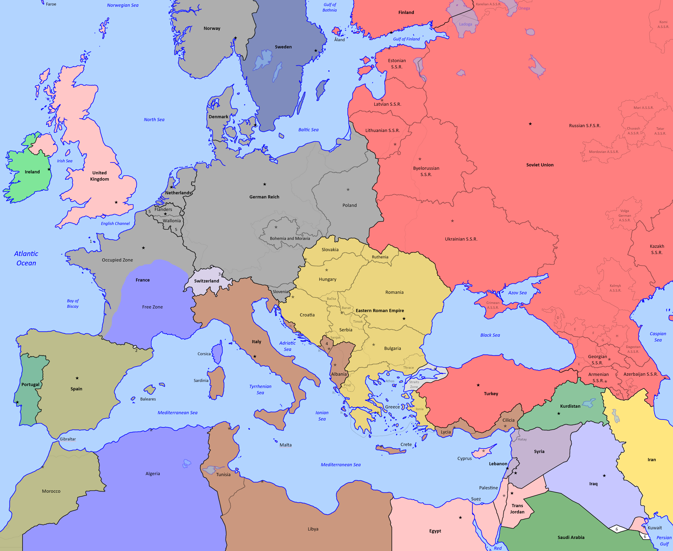 Map Of Europe 1940 Europe (September 1940) By Zagan7 On Deviantart
