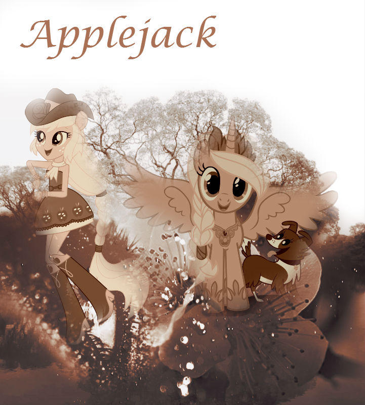 Applejack Tree Tree with Applejack by AMDEMBOG123 on DeviantArt