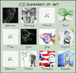 Summary of Art - 2011 by OliviasArtwork