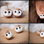 Barn Owls Polymer Clay Earrings