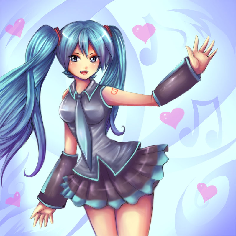 Miku Hatsune: Vocaloid by Sukesha-Ray