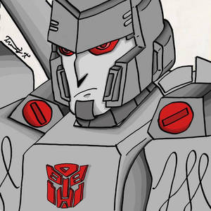 Megatron Portrait fully Colored