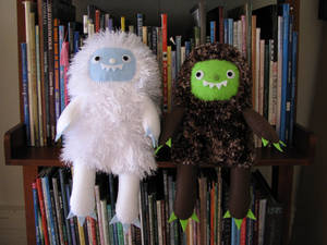 Cuddly yeti and friend