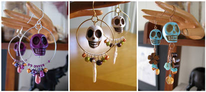 Skull earrings