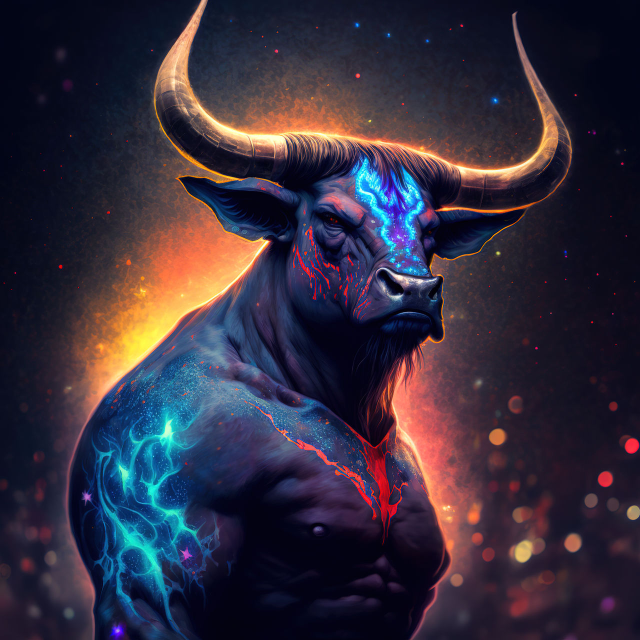 Taurus Bul Taurus - Cosmic Bull by bearden-art on DeviantArt