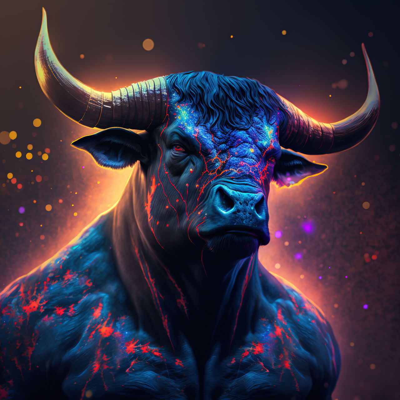Taurus - Cosmic Bull by bearden-art on DeviantArt