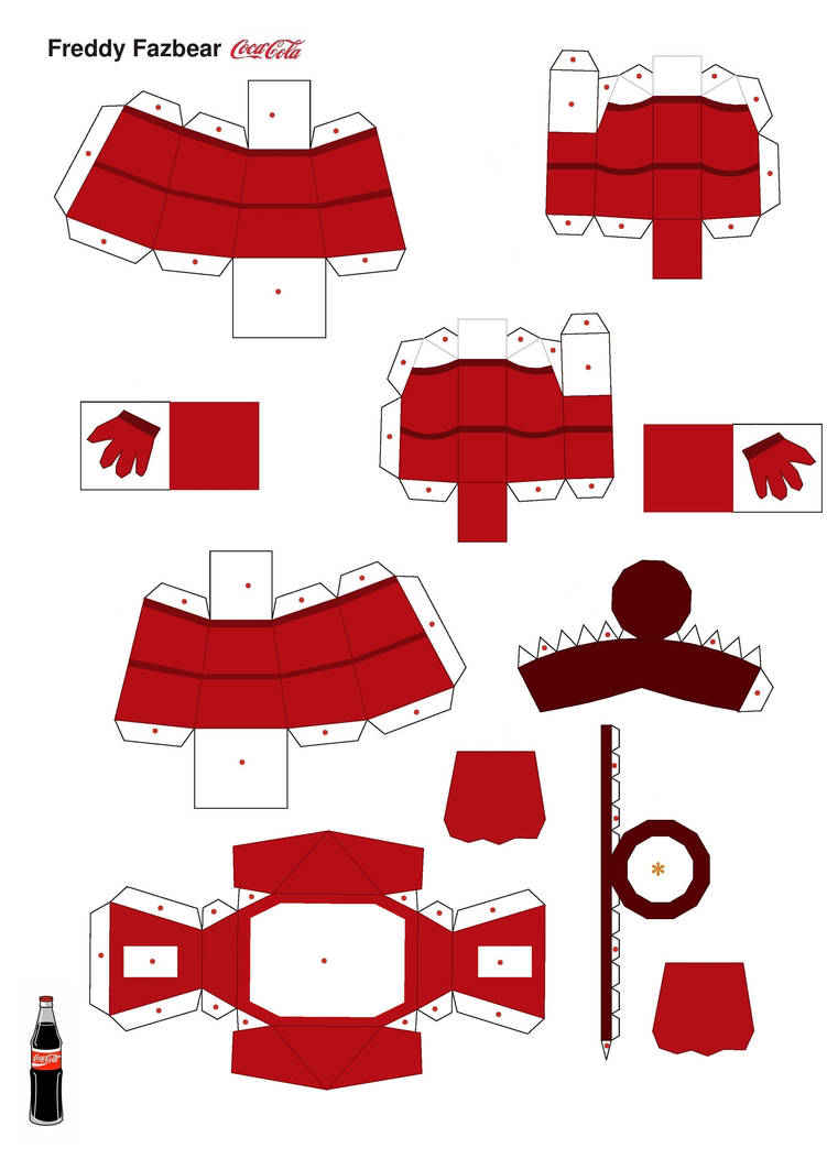 Freddy Coca Cola Papercraft (2) by leonar3345 on DeviantArt