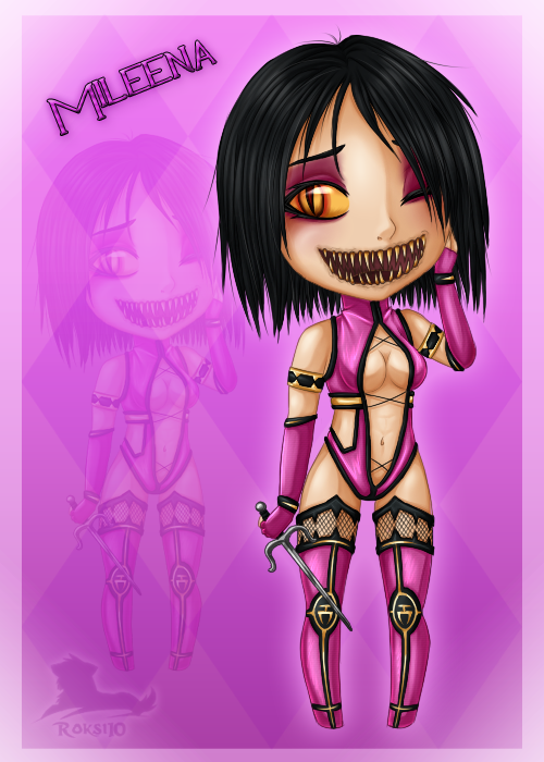 Chibi-Card = Mileena = Mortal Kombat