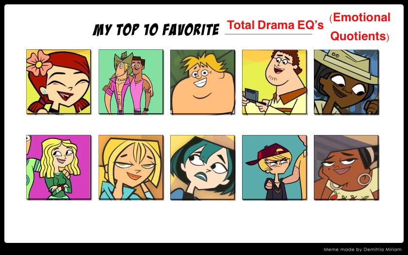 As 10 participantes mais bonitas do total drama!