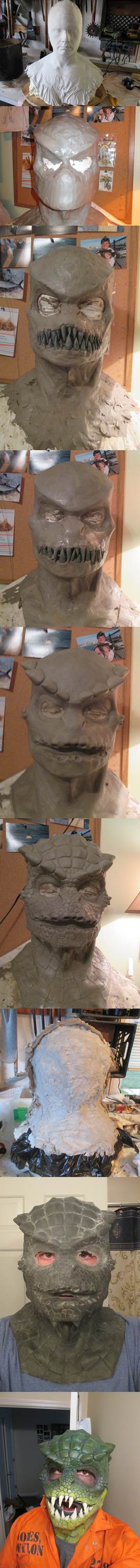 Making the Killer Croc Mask (progression)