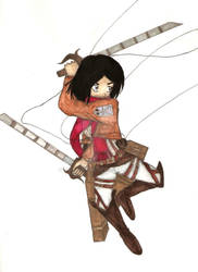 Me as Mikasa Ackerman