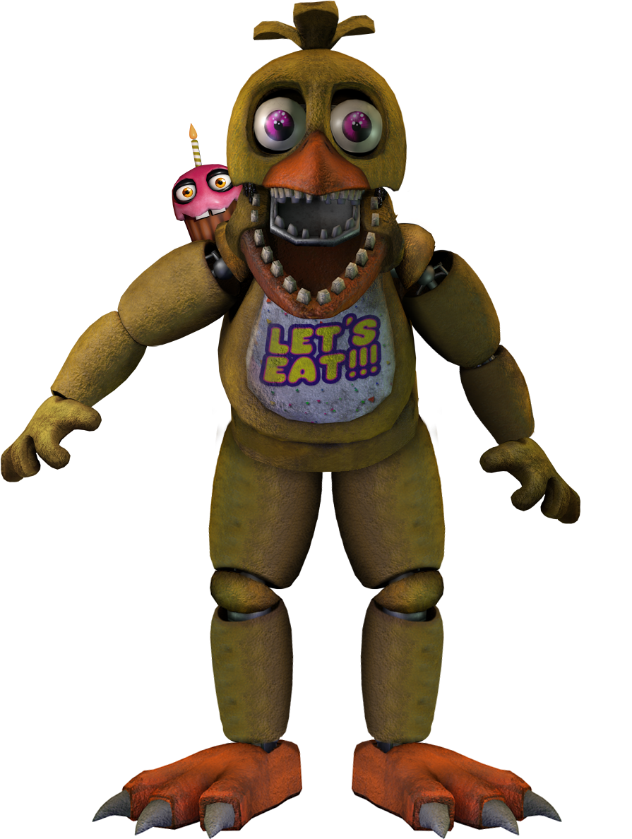 Fixed Withered Chica (Render by u/ethangeorgia_CG, all other resources by  Scott Cawthon) : r/fivenightsatfreddys
