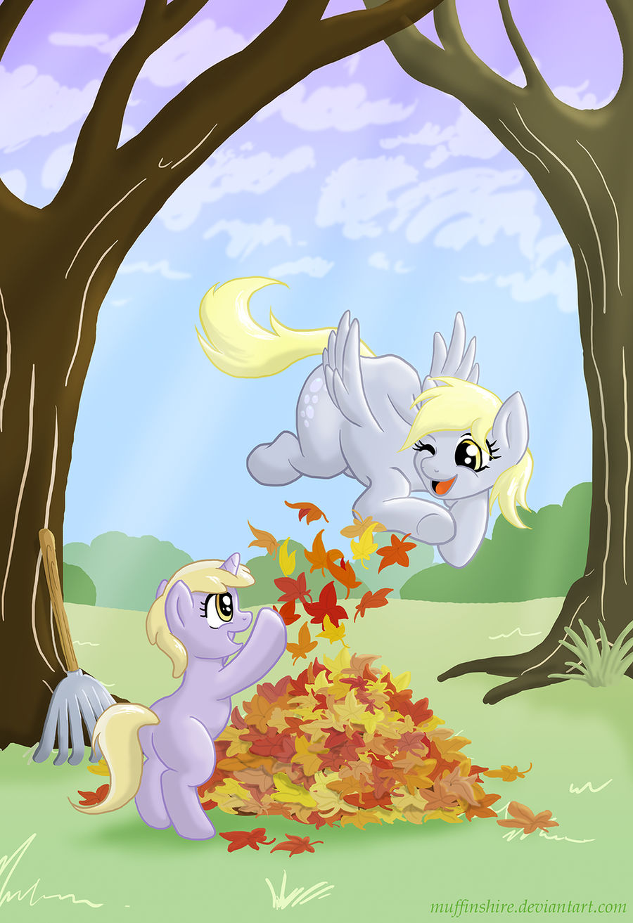 Playing in the Leaves