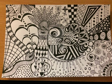 My first zentangle / zendoodle :)