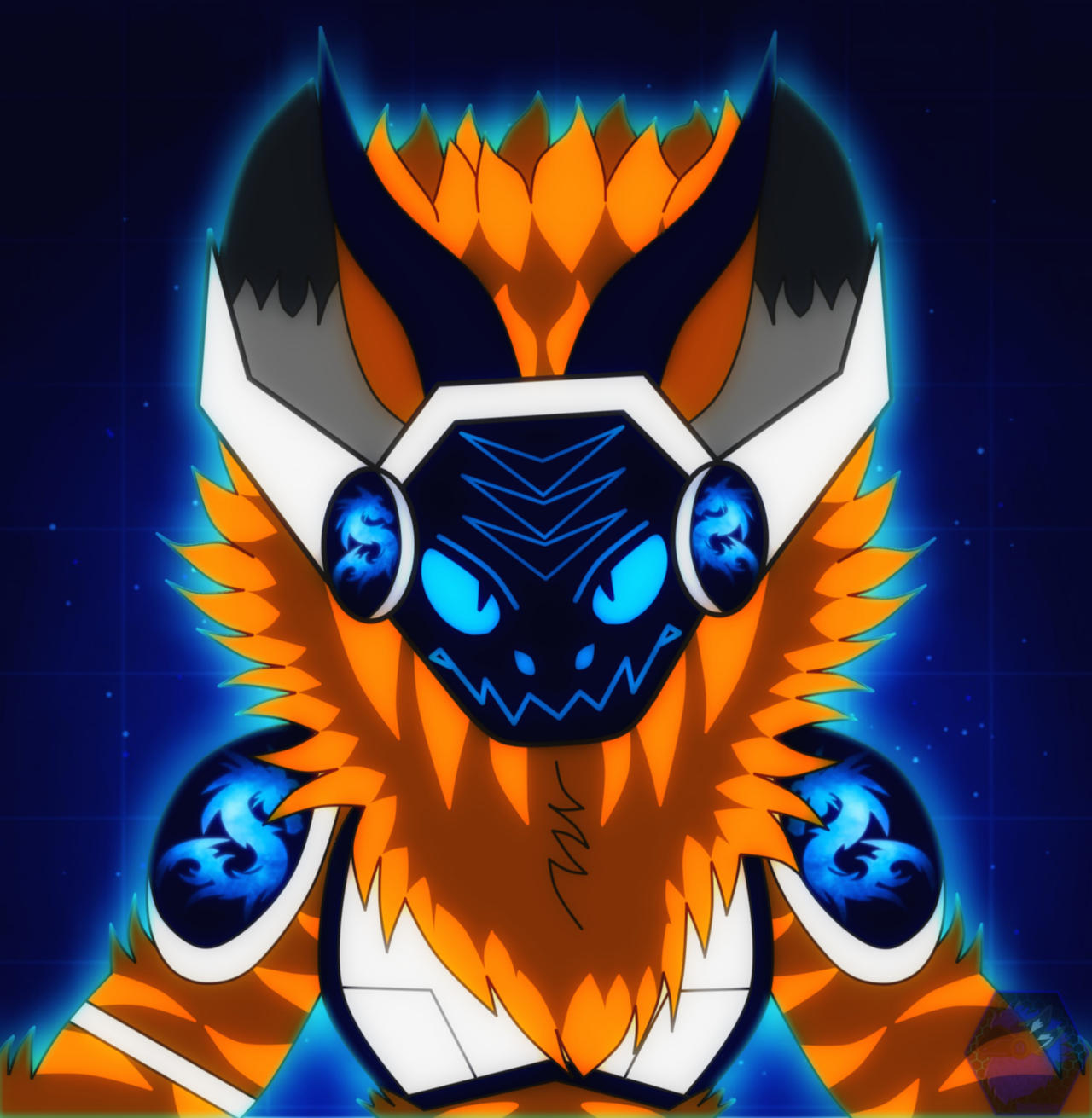 Protoden Dreiden the protogen fondo lineart by DreidenDorian on DeviantArt