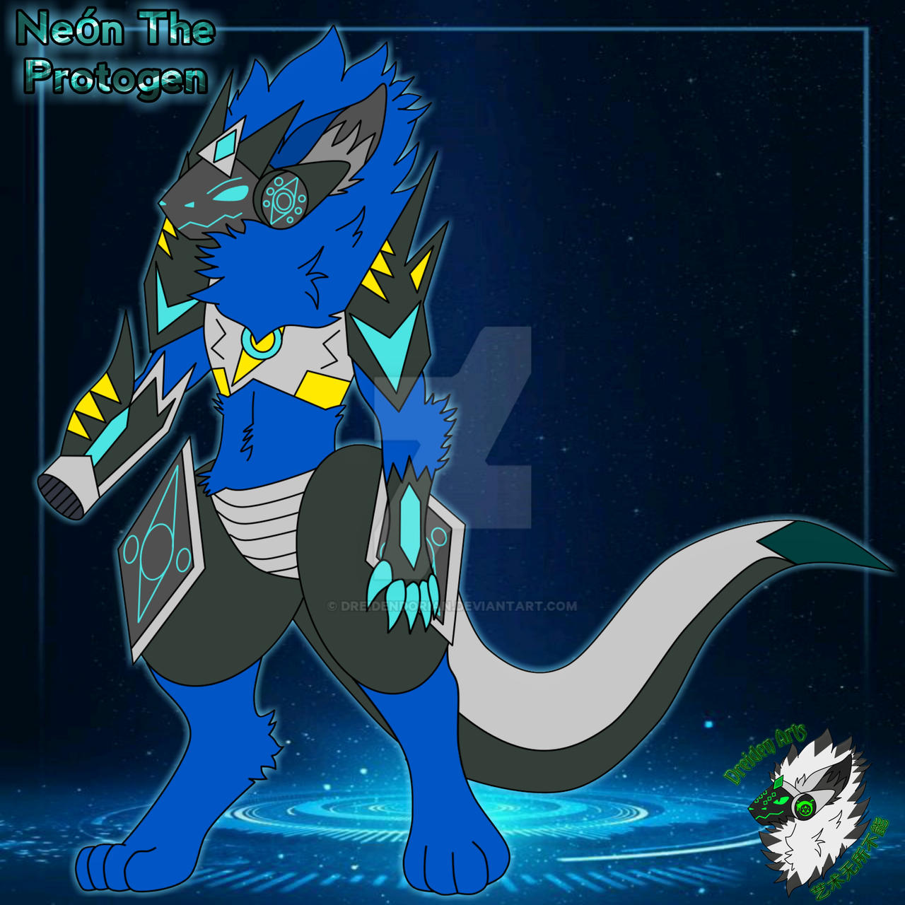 Neon the protogen by DreidenDorian on DeviantArt