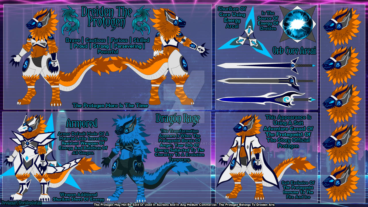 Protoden Dreiden The Protogen New Refersheet by DreidenDorian on DeviantArt