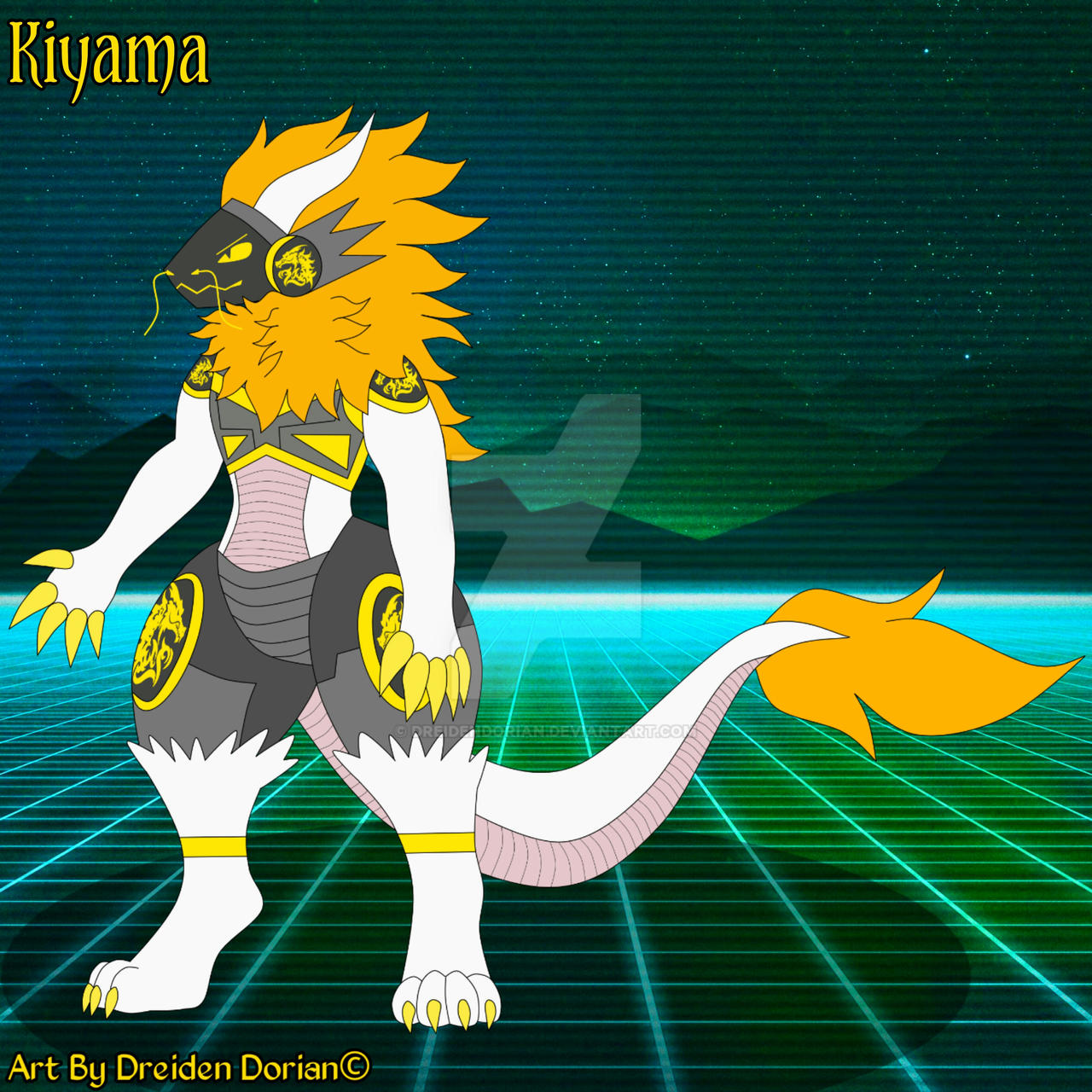Kiyama the protogen dragon by DreidenDorian on DeviantArt