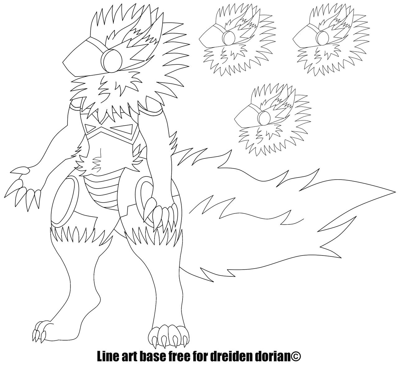 Base for protogen free by DreidenDorian on DeviantArt