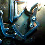 A clockwork blue