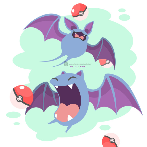 (REQUEST) Day 173 - Zubat and Golbat