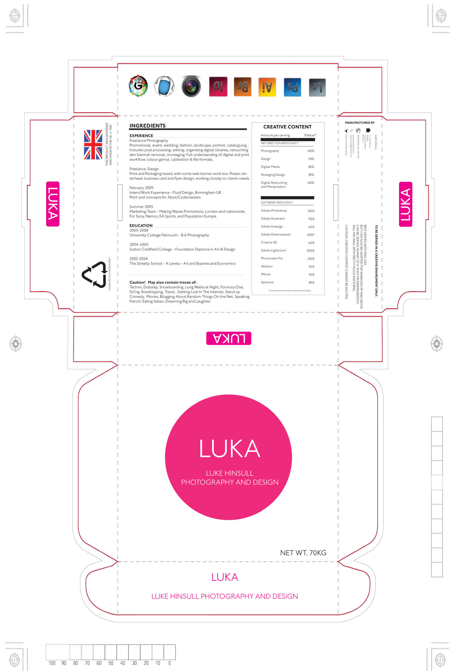 My Cv In A Box By Lukeschillin On Deviantart