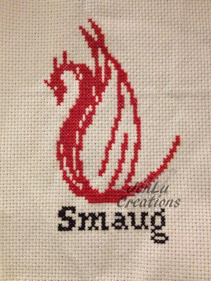 The Hobbit Smaug Cross Stitch