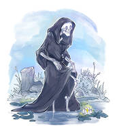 Master Death in the pond