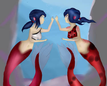 Miraculous ladybug mermaid au