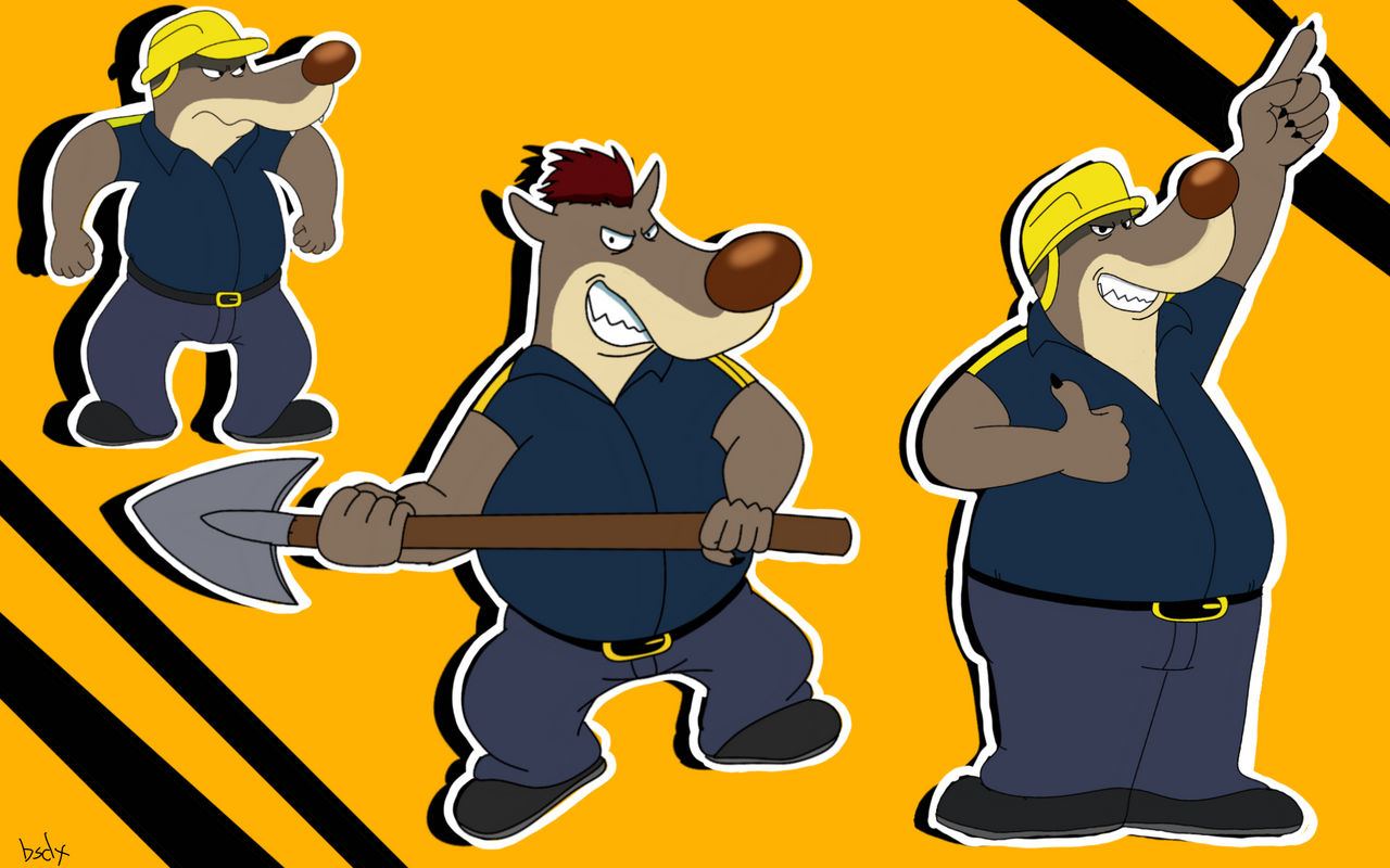 Mini World Ralph Wolf Fanart 204: Big wolfs dad (minimighty kids series) by bsdx on DeviantArt