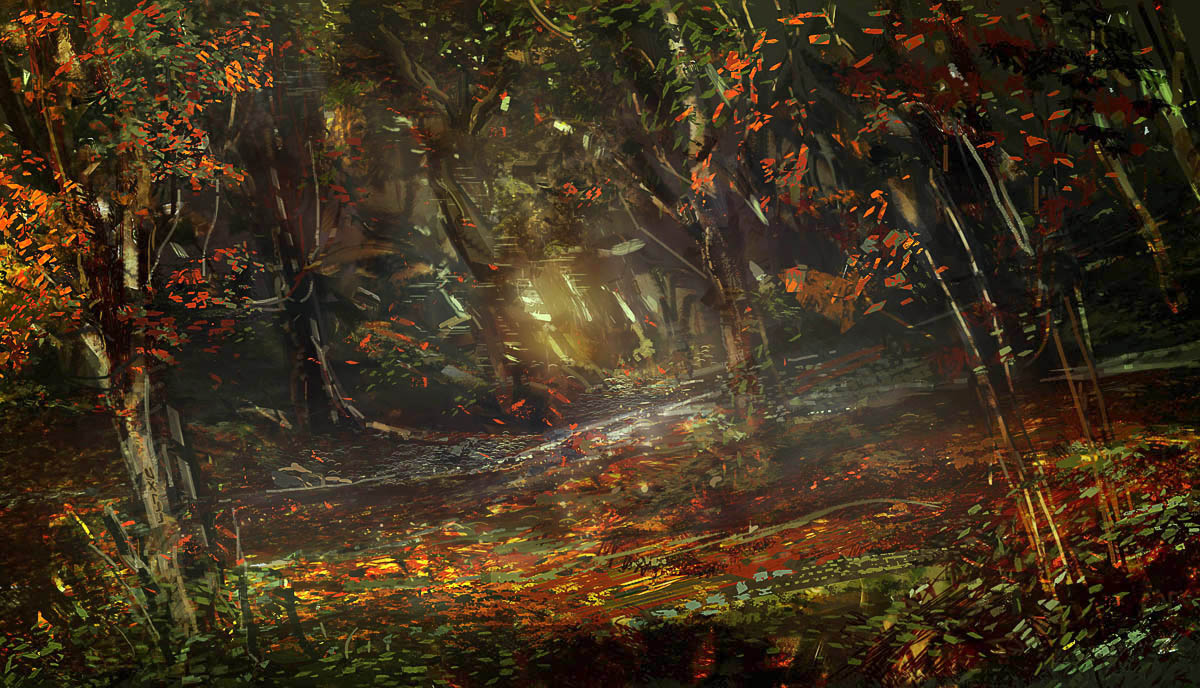 Autumn Woods - speedpaint