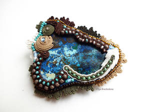 Soutache brooch Forest Fantasy