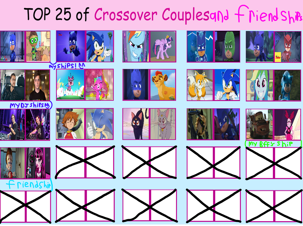 Sarah Crossover Top 25 Crossover Couples and Friendships! by Rainbow-Reader on DeviantArt