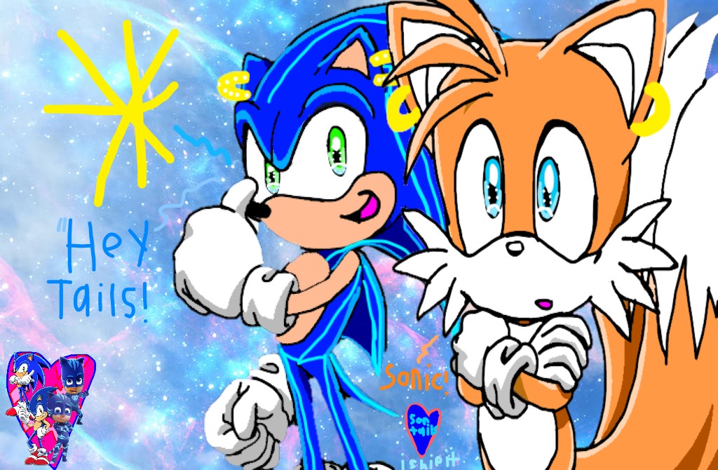 Sontails Deviantart Hey Tails {SonTails edit} by RainbowReaderDrawsDA on DeviantArt