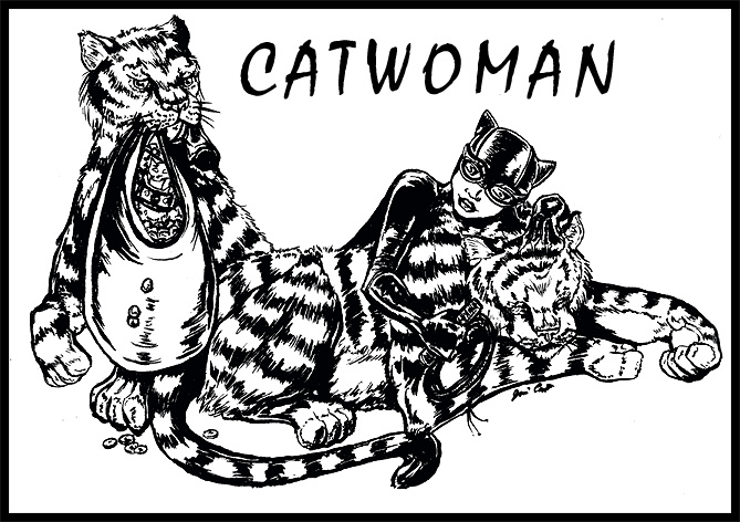 Catwoman and Tigers