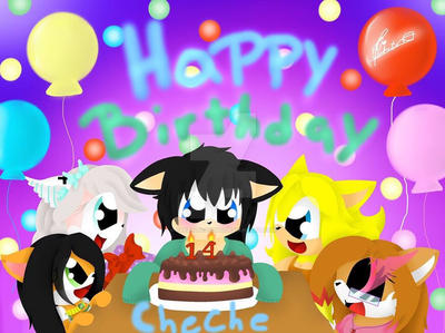 Happy birthday Cheche by CreatiDrawing on DeviantArt