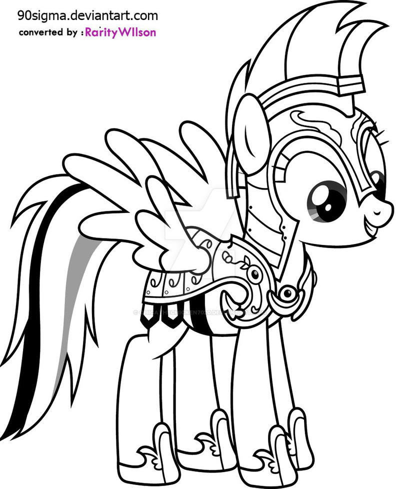 MLP- royal guard rainbow dash