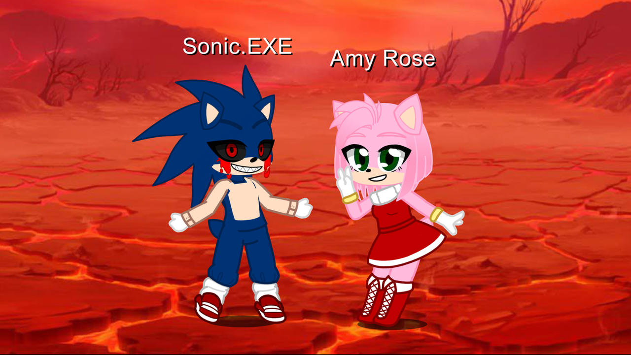 Amy and Sonic.EXE are very best friends. by CharmagneTheHedgehog on ...