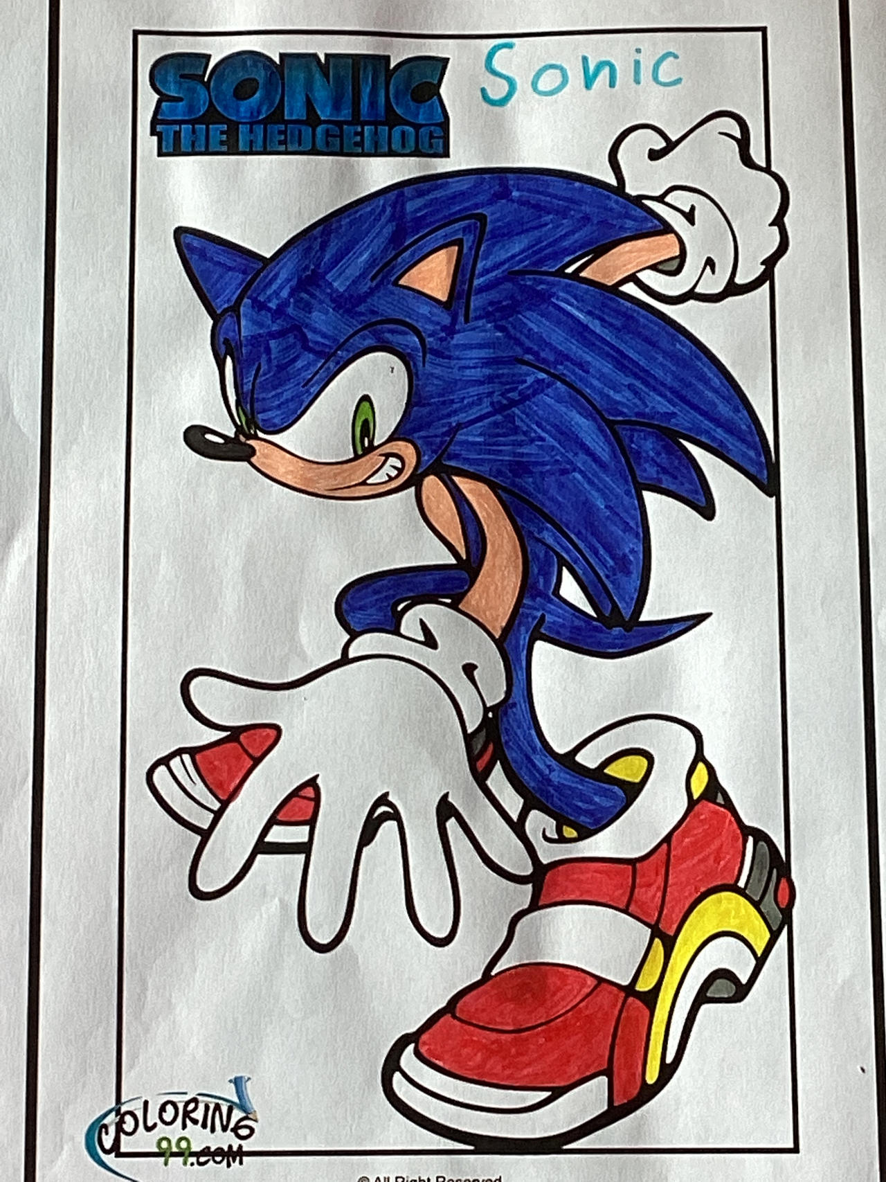 Coloring Pages - Sonic The Hedgehog by CharmagneTheHedgehog on DeviantArt
