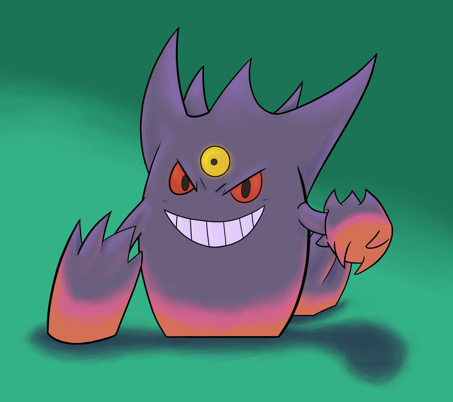 Gengar Mega Evolution Shiny by tunasoba on DeviantArt