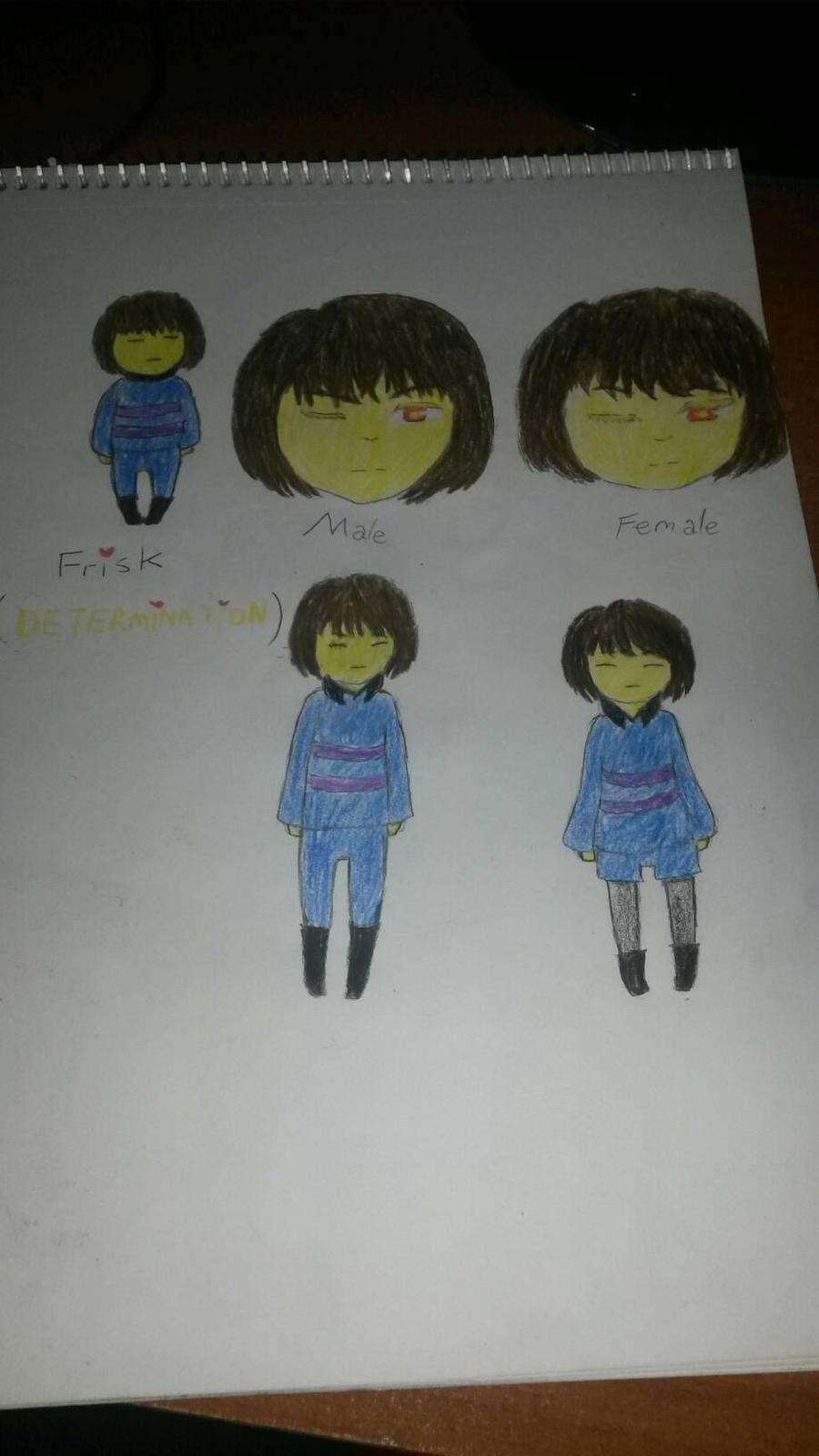 Frisk Reference Drawing Frisk reference by awesomehero43 on DeviantArt
